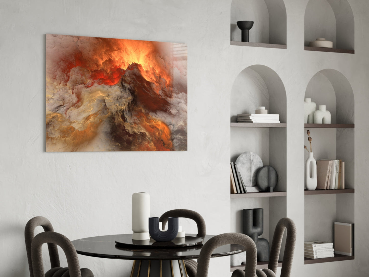 Insigneart USA Insigneart USA Crimson Apocalypse Glass Wall Art