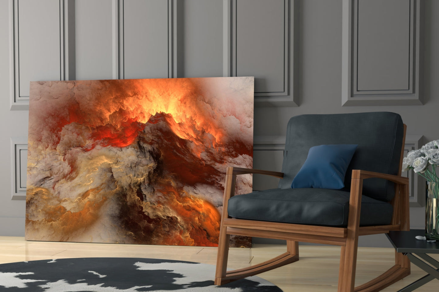 Insigneart USA Insigneart USA Crimson Apocalypse Glass Wall Art