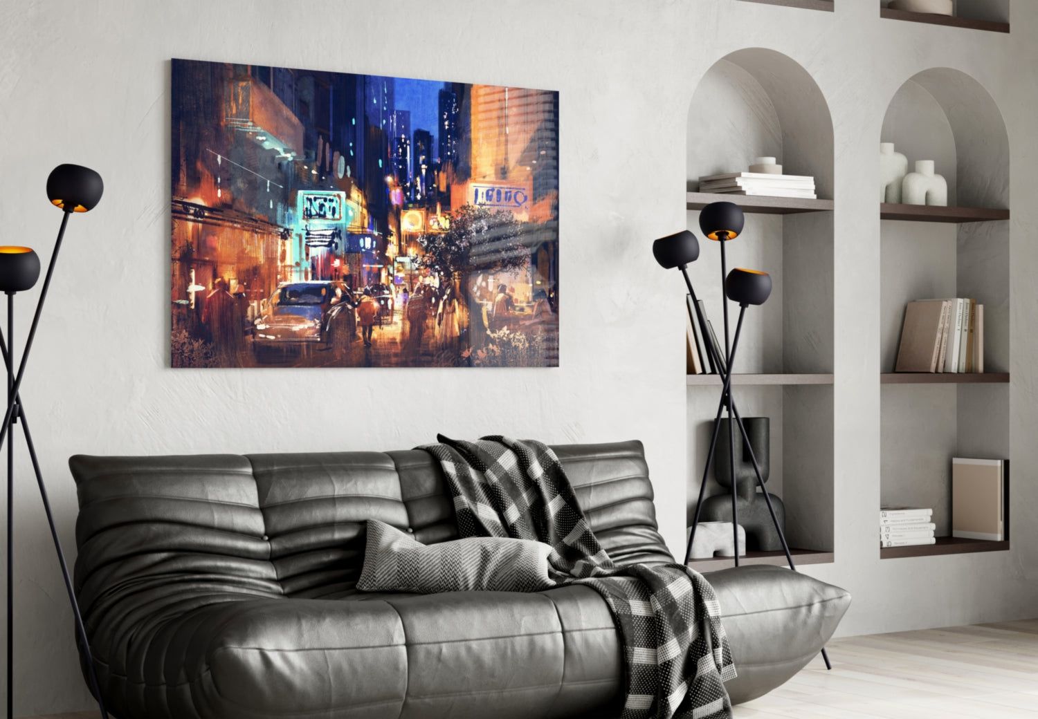 Insigneart USA Insigneart USA City Night Glass Wall Art