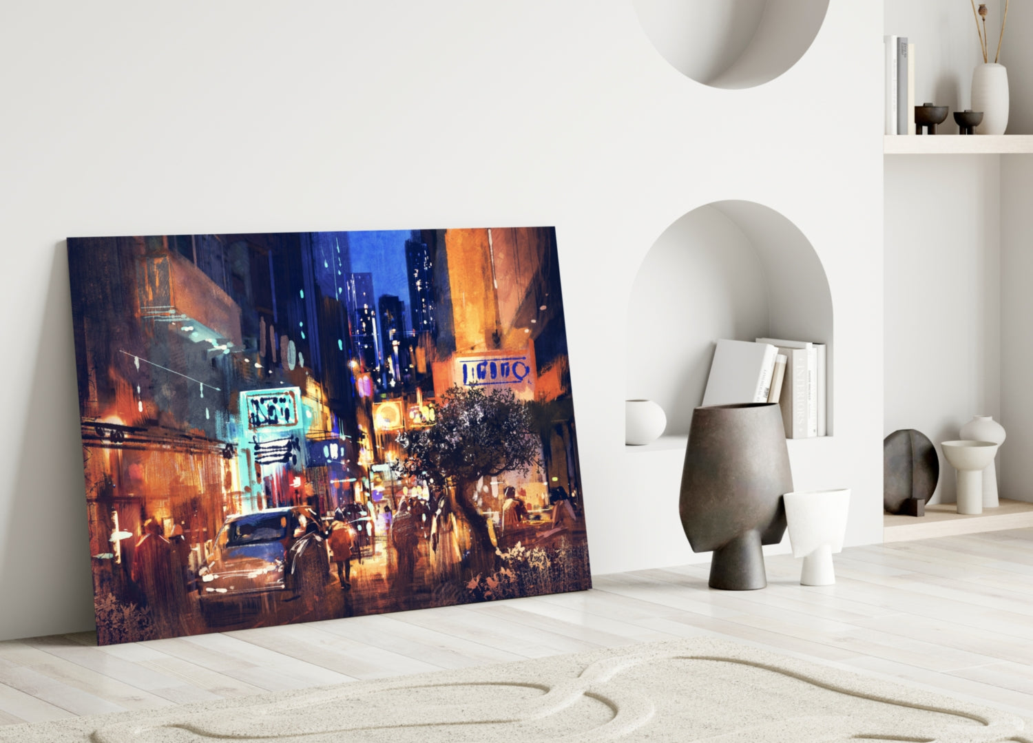 Insigneart USA Insigneart USA City Night Glass Wall Art
