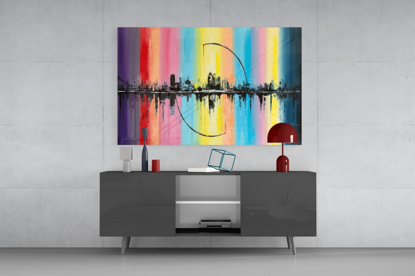 Insigneart USA Insigneart USA City Silhouette Glass Wall Art