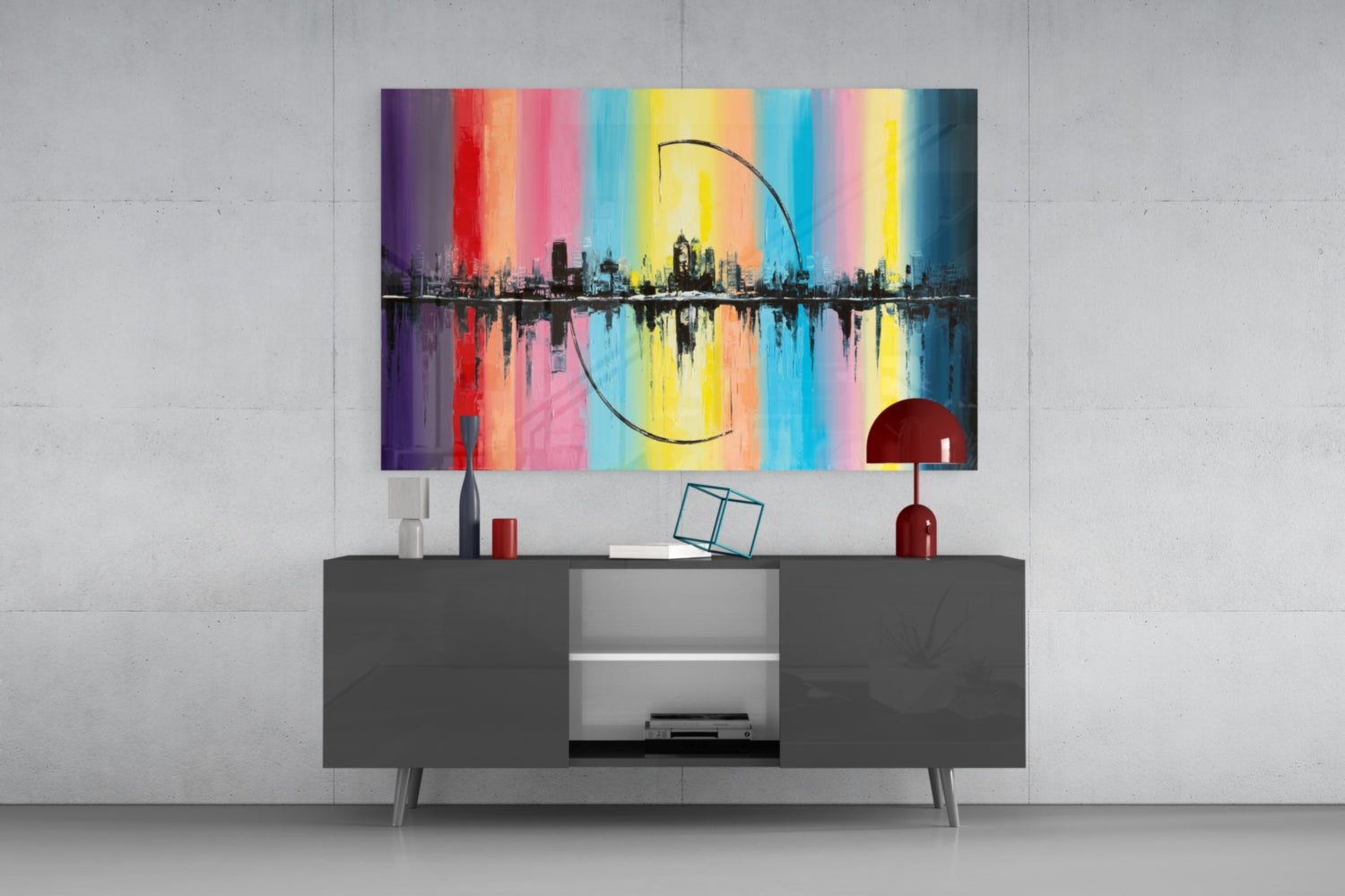 Insigneart USA Insigneart USA City Silhouette Glass Wall Art