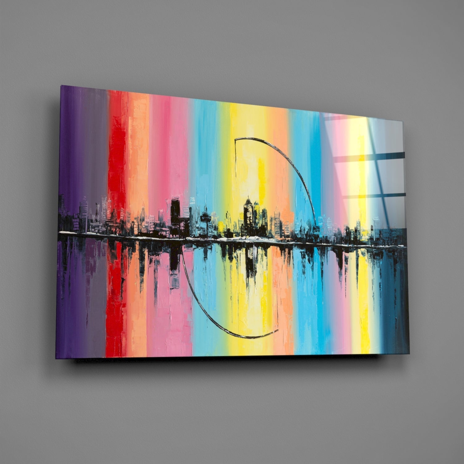 Insigneart USA Insigneart USA City Silhouette Glass Wall Art