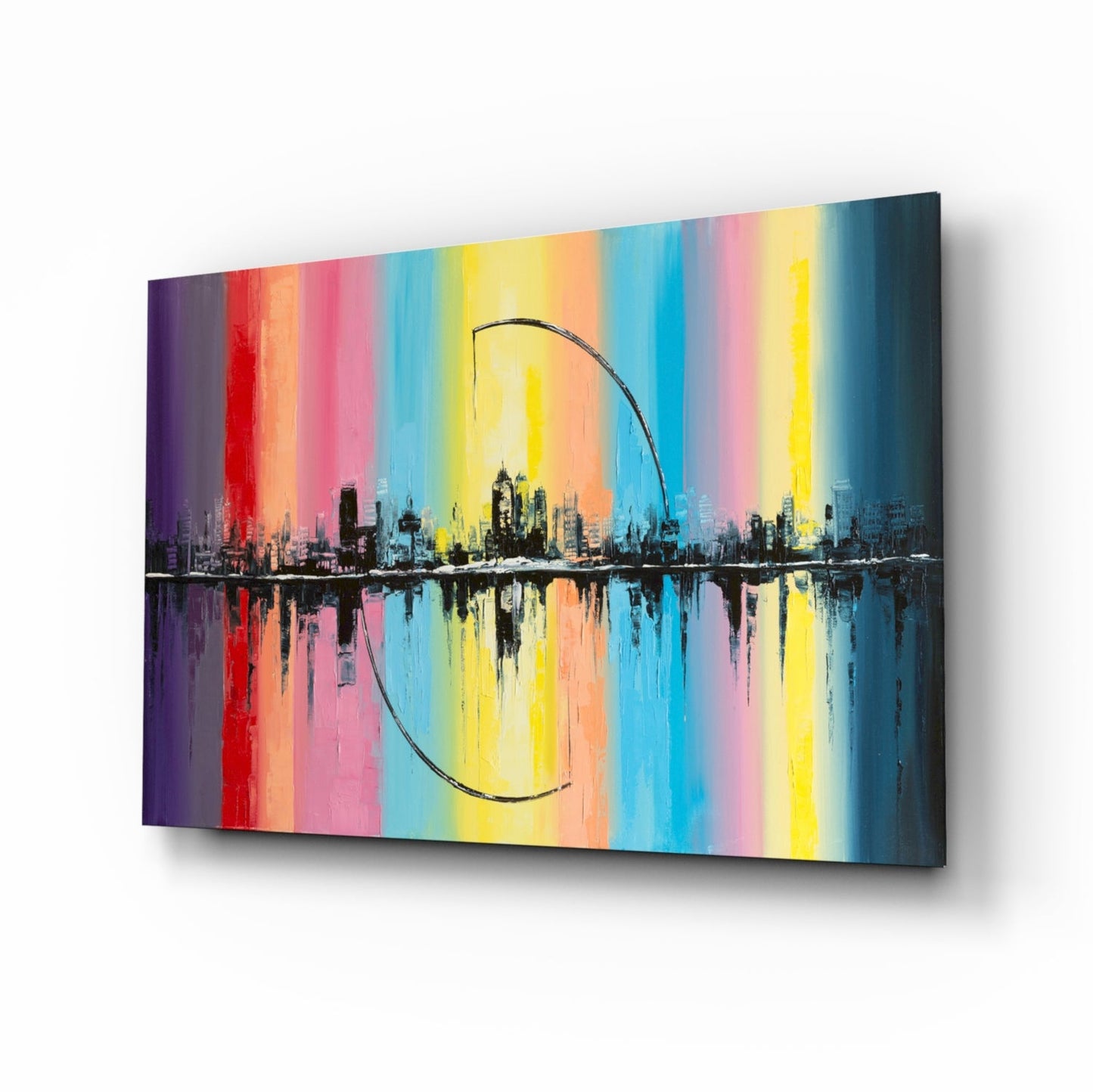 Insigneart USA Insigneart USA City Silhouette Glass Wall Art