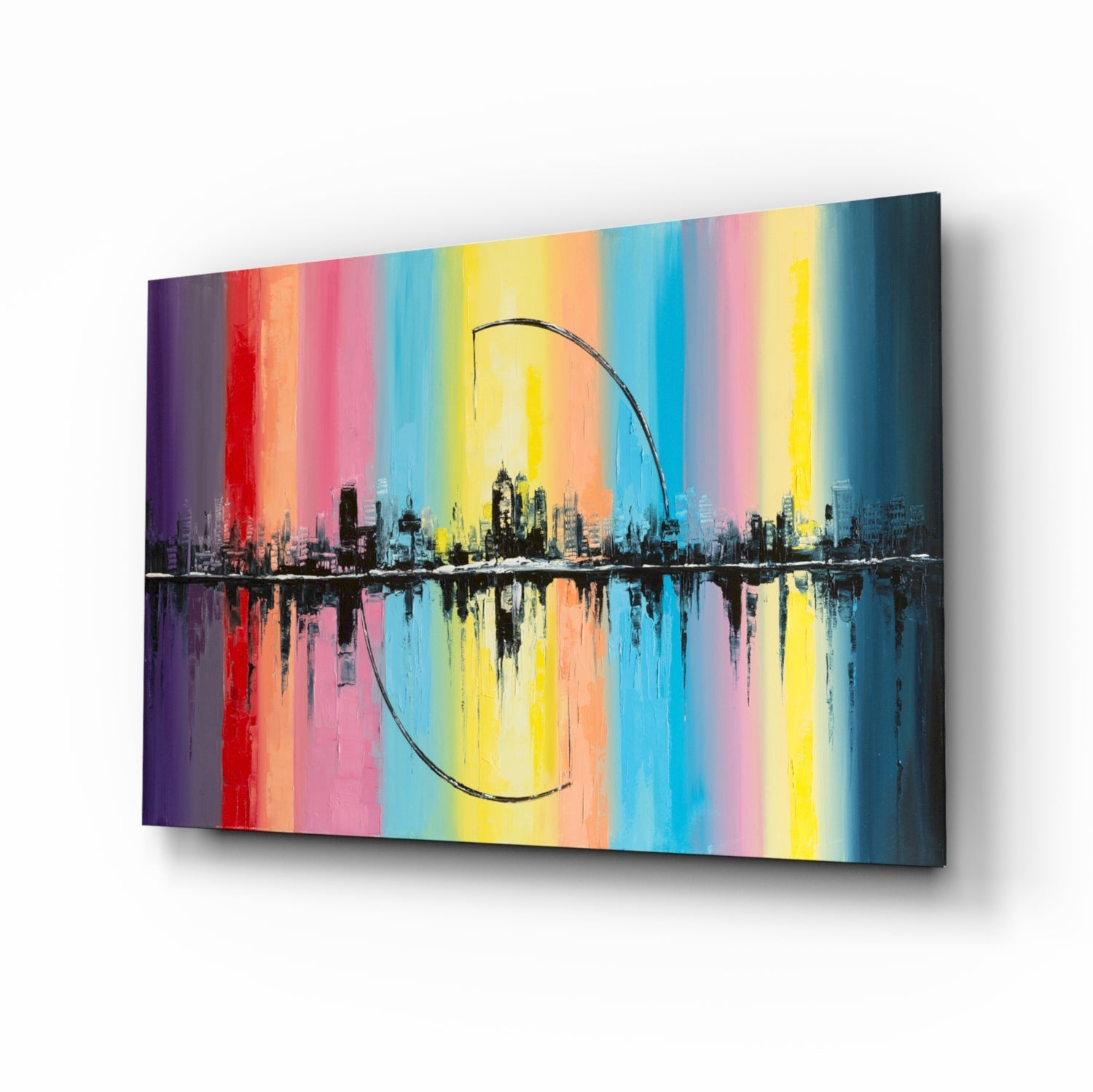Insigneart USA Insigneart USA City Silhouette Glass Wall Art