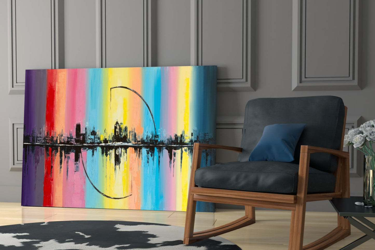 Insigneart USA Insigneart USA City Silhouette Glass Wall Art