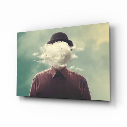 Insigneart USA Insigneart USA Cloud Man Glass Wall Art