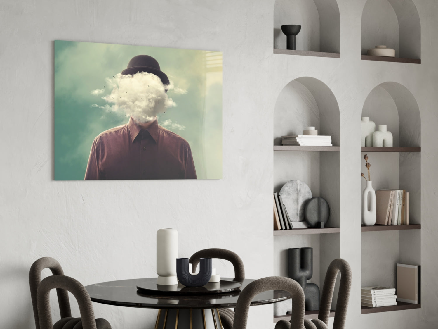 Insigneart USA Insigneart USA Cloud Man Glass Wall Art