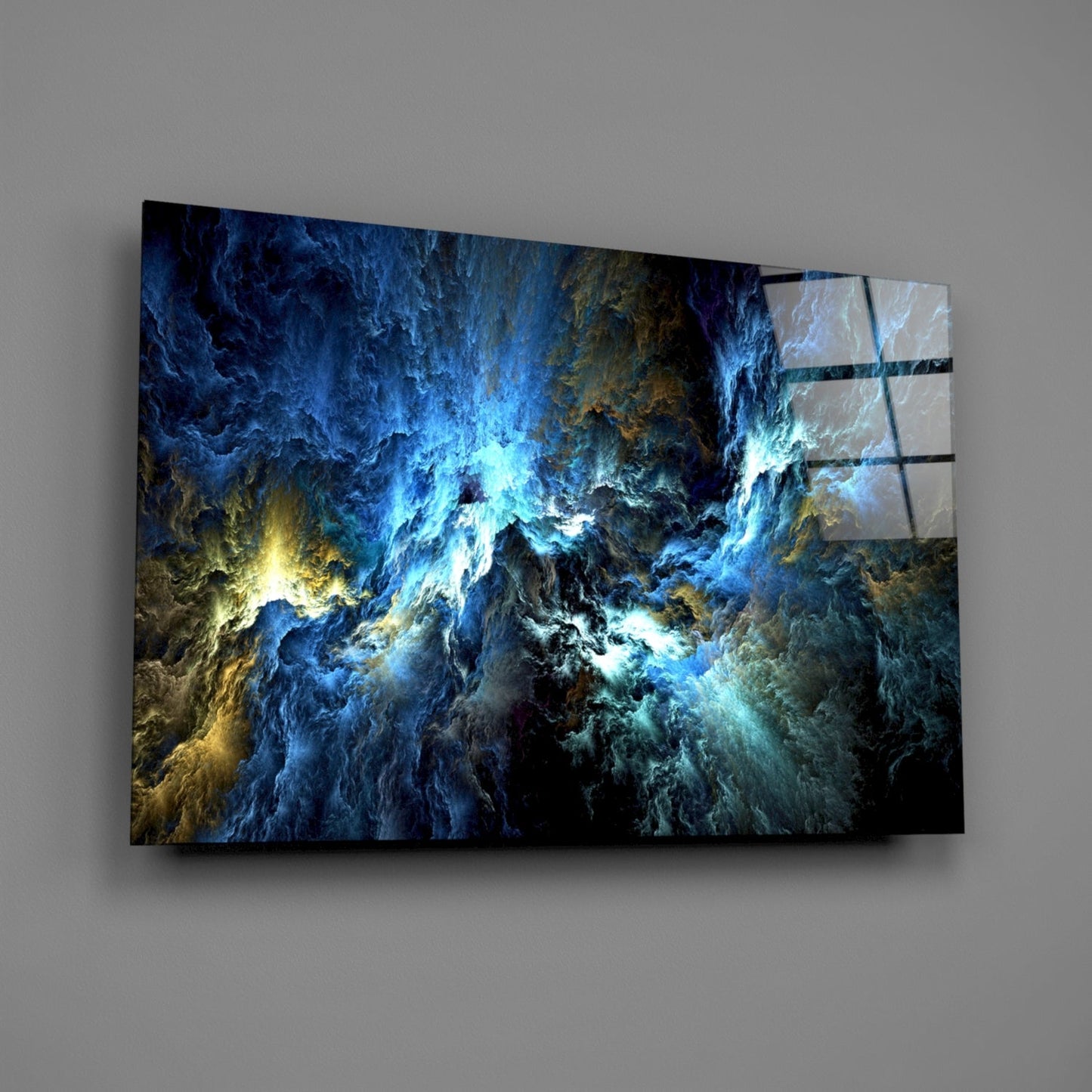 Insigneart USA Insigneart USA Cosmic Blue Glass Wall Art