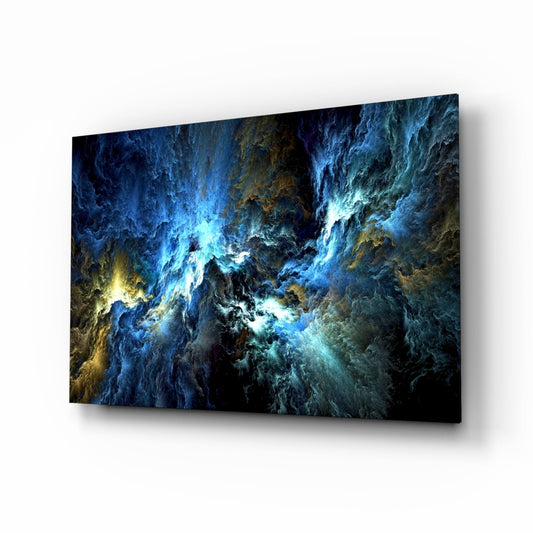 Insigneart USA Insigneart USA Cosmic Blue Glass Wall Art