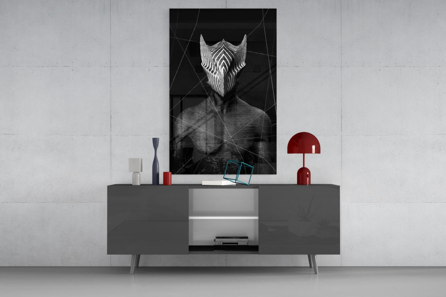 Insigneart USA Insigneart USA Darko Gray Glass Wall Art