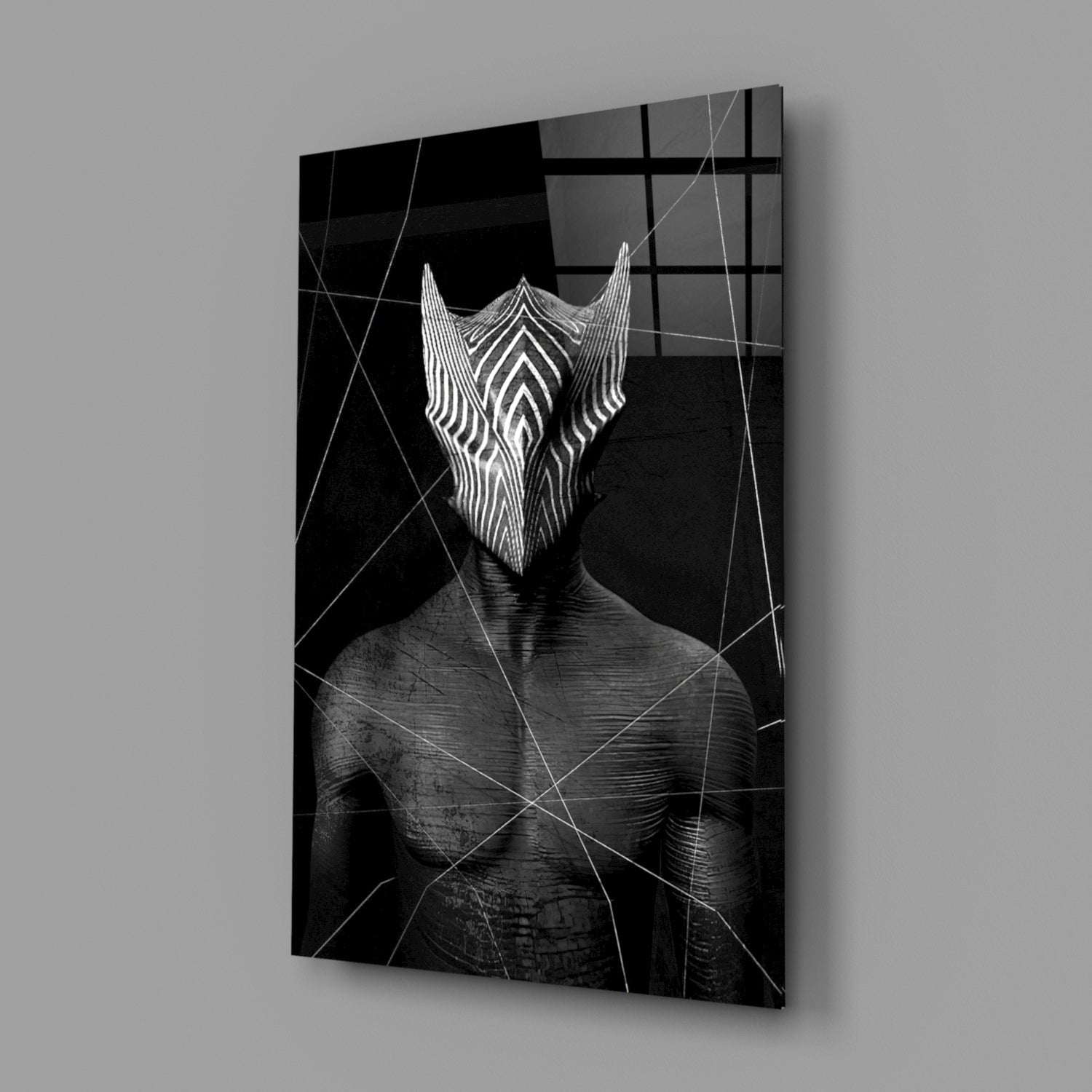 Insigneart USA Insigneart USA Darko Gray Glass Wall Art