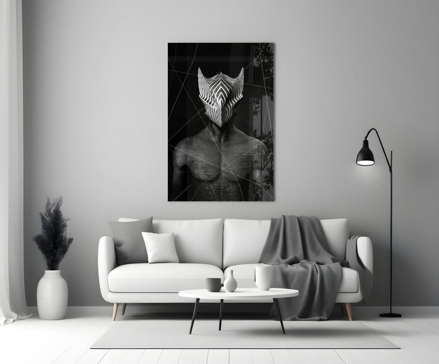 Insigneart USA Insigneart USA Darko Gray Glass Wall Art
