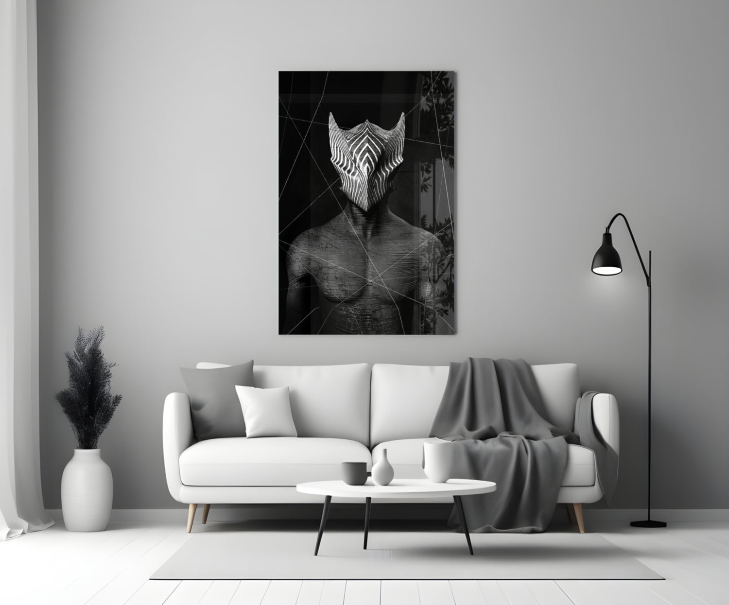 Insigneart USA Insigneart USA Darko Gray Glass Wall Art