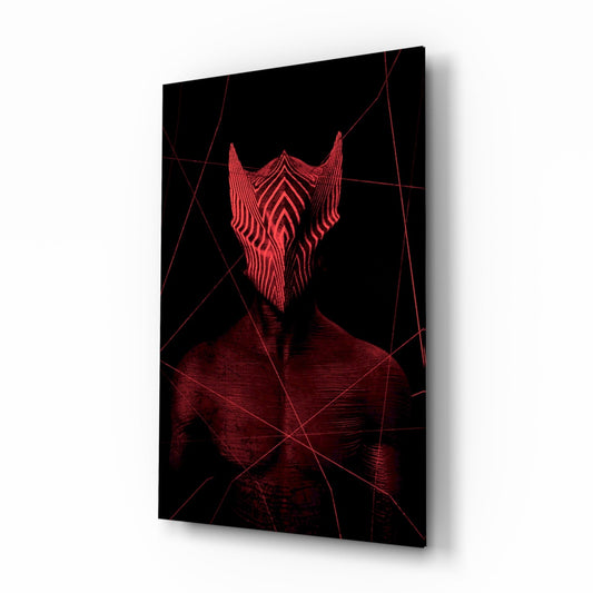 Insigneart USA Insigneart USA Darko Red Glass Wall Art