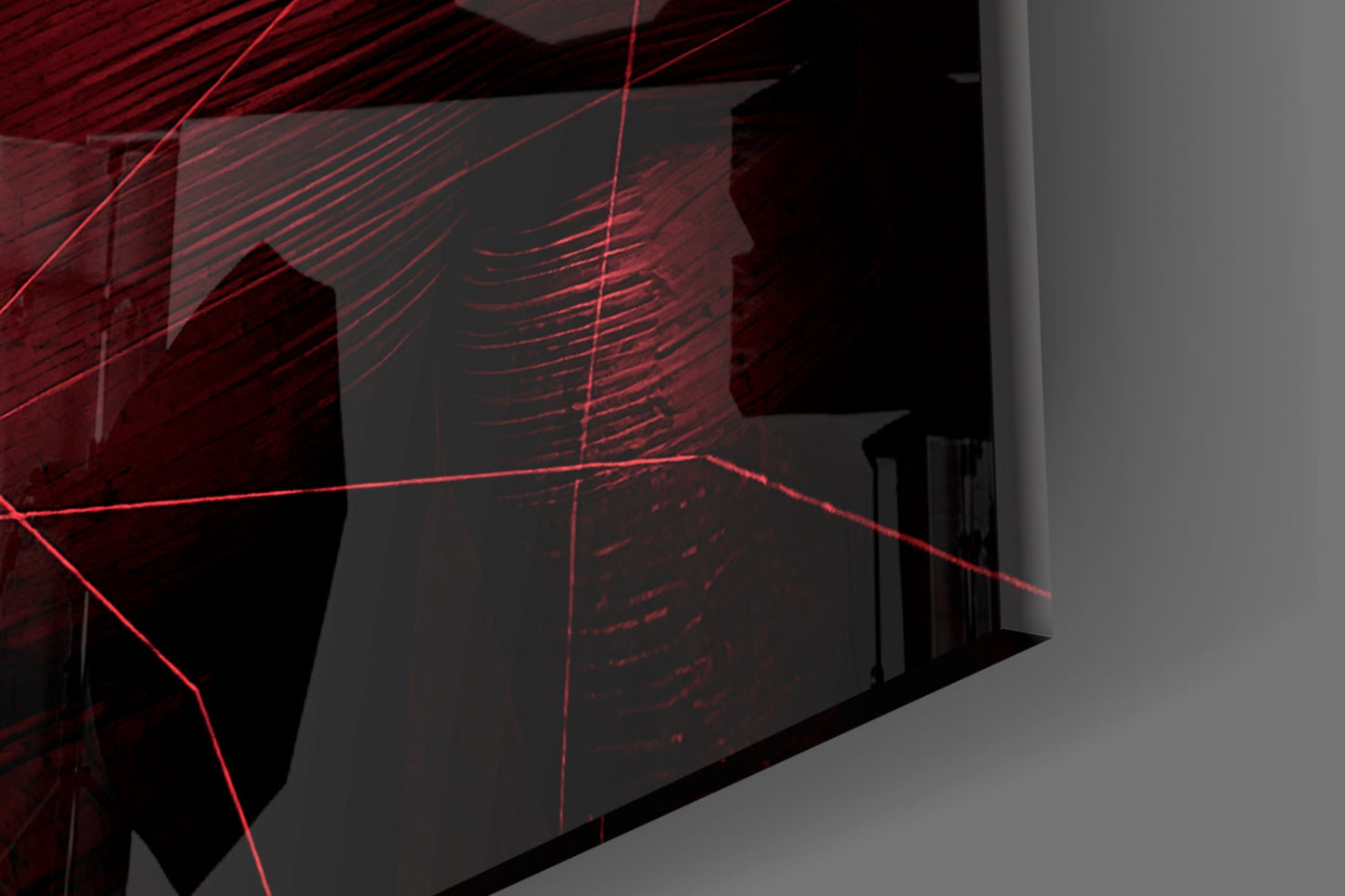 Insigneart USA Insigneart USA Darko Red Glass Wall Art