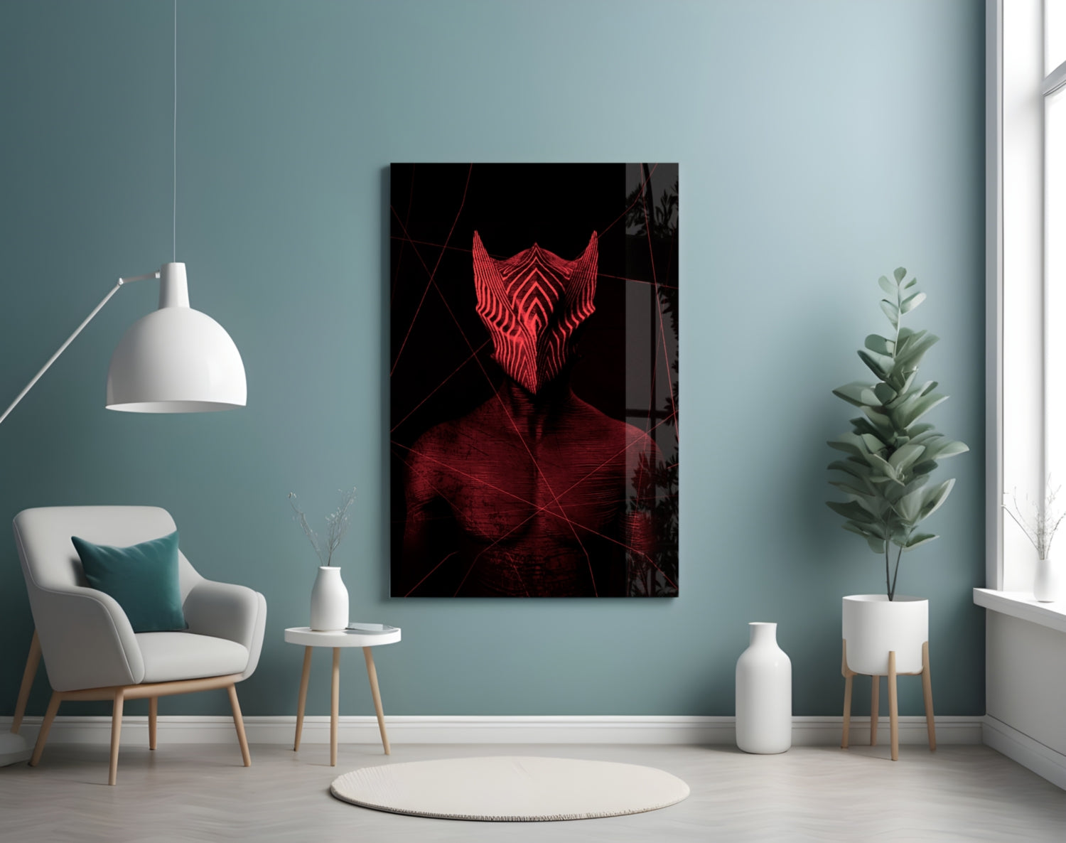 Insigneart USA Insigneart USA Darko Red Glass Wall Art