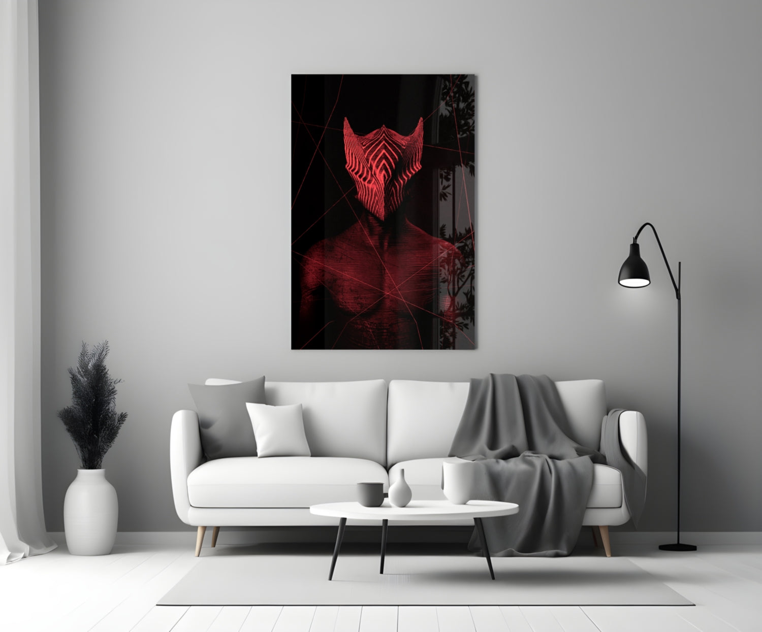 Insigneart USA Insigneart USA Darko Red Glass Wall Art