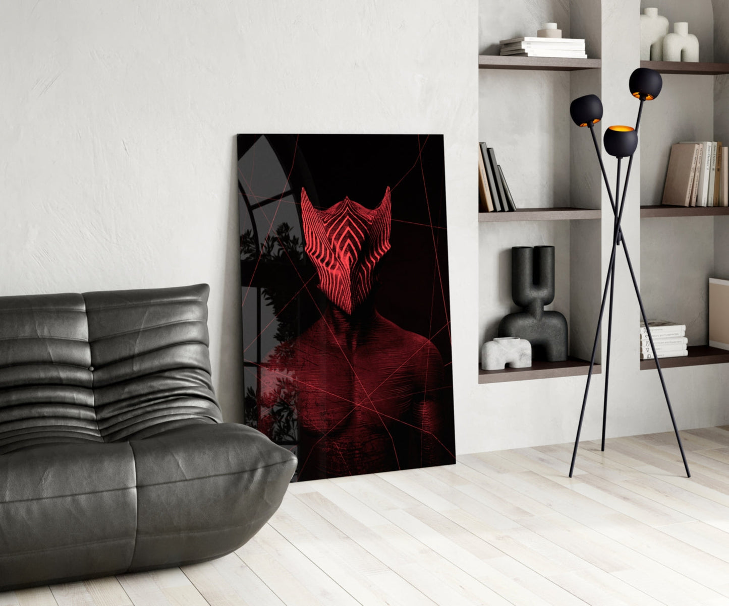 Insigneart USA Insigneart USA Darko Red Glass Wall Art