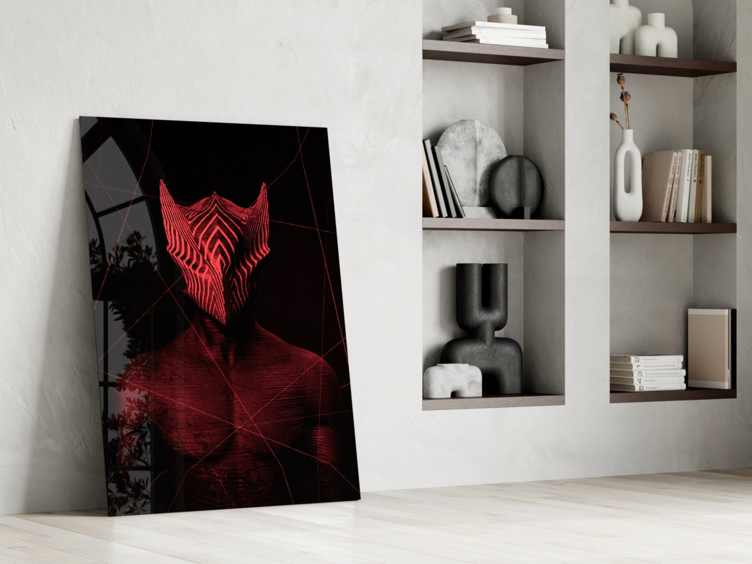 Insigneart USA Insigneart USA Darko Red Glass Wall Art