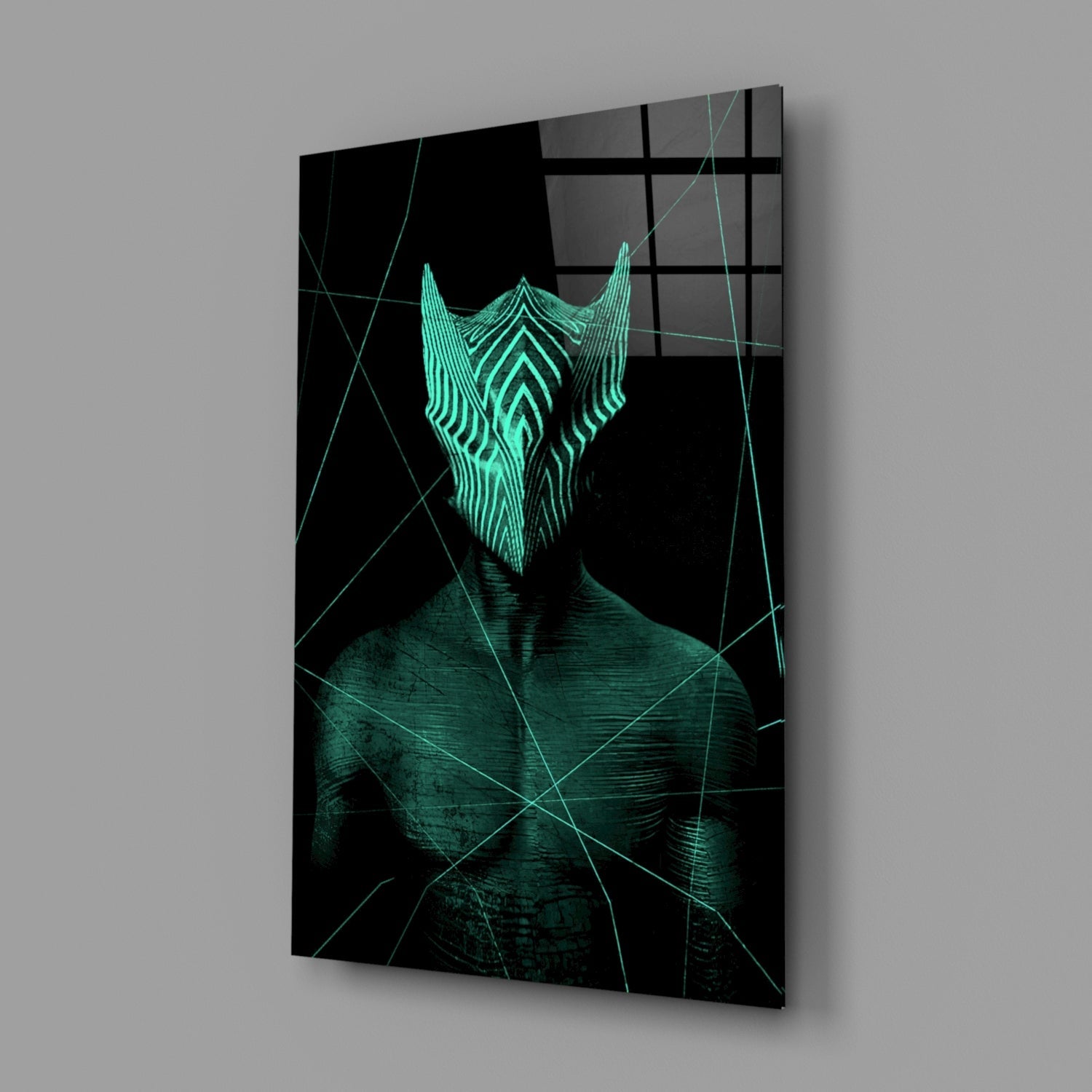 Insigneart USA Insigneart USA Darko Green Glass Wall Art