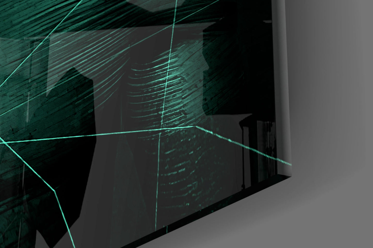 Insigneart USA Insigneart USA Darko Green Glass Wall Art