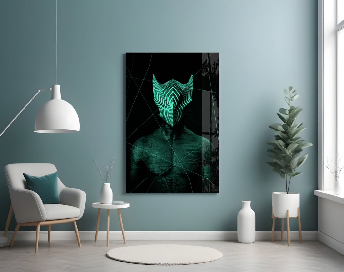 Insigneart USA Insigneart USA Darko Green Glass Wall Art