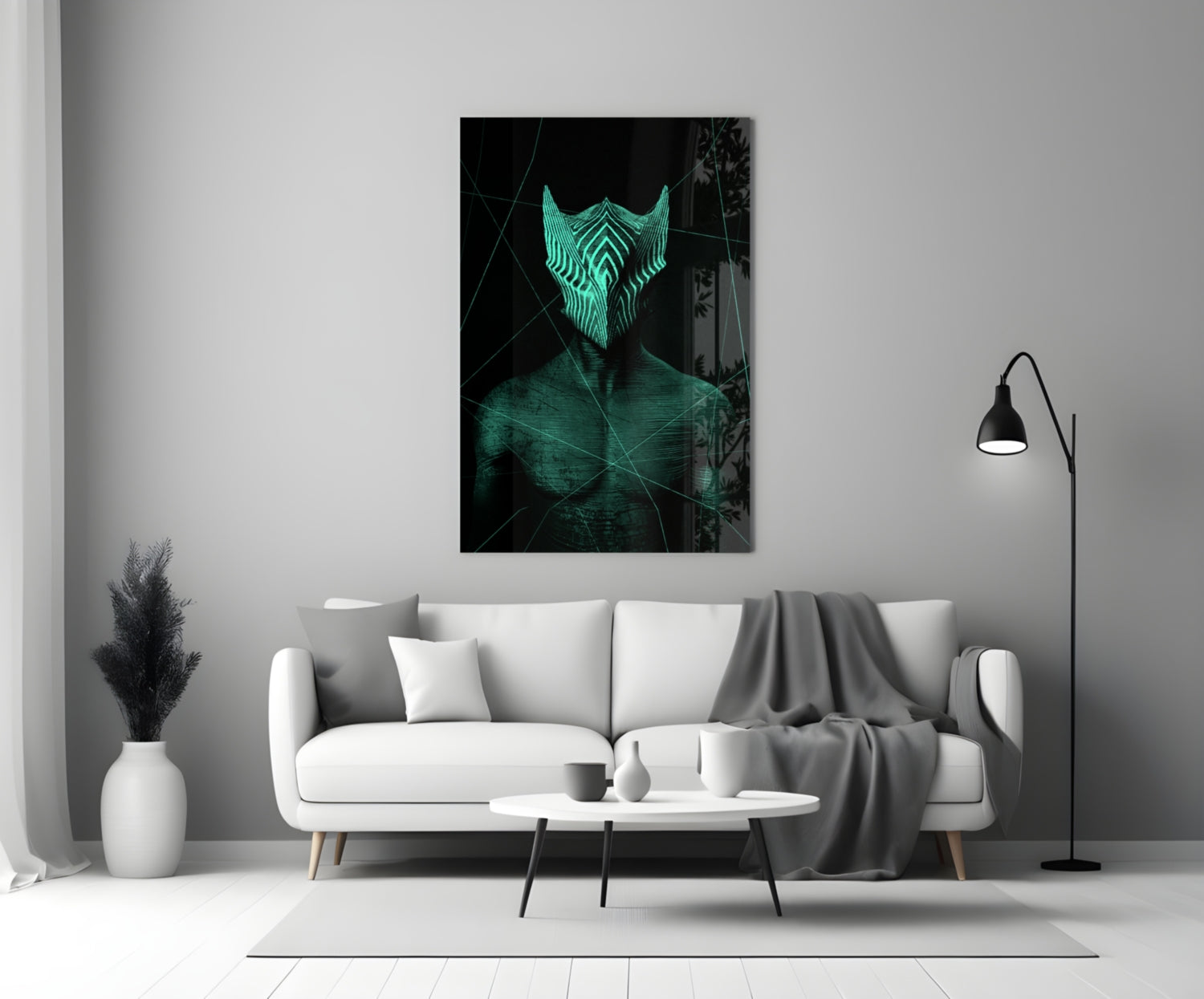 Insigneart USA Insigneart USA Darko Green Glass Wall Art