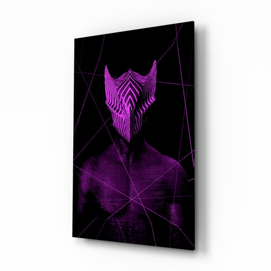 Insigneart USA Insigneart USA Darko Violet Glass Wall Art