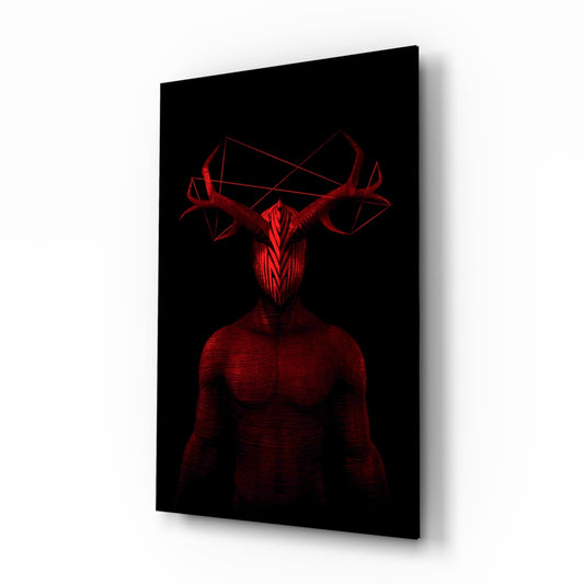 Insigneart USA Insigneart USA Donnie Red Glass Wall Art