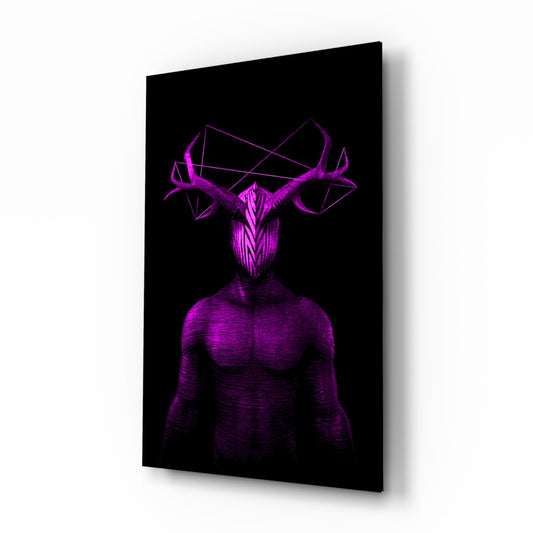 Insigneart USA Insigneart USA Donnie Purple Glass Wall Art