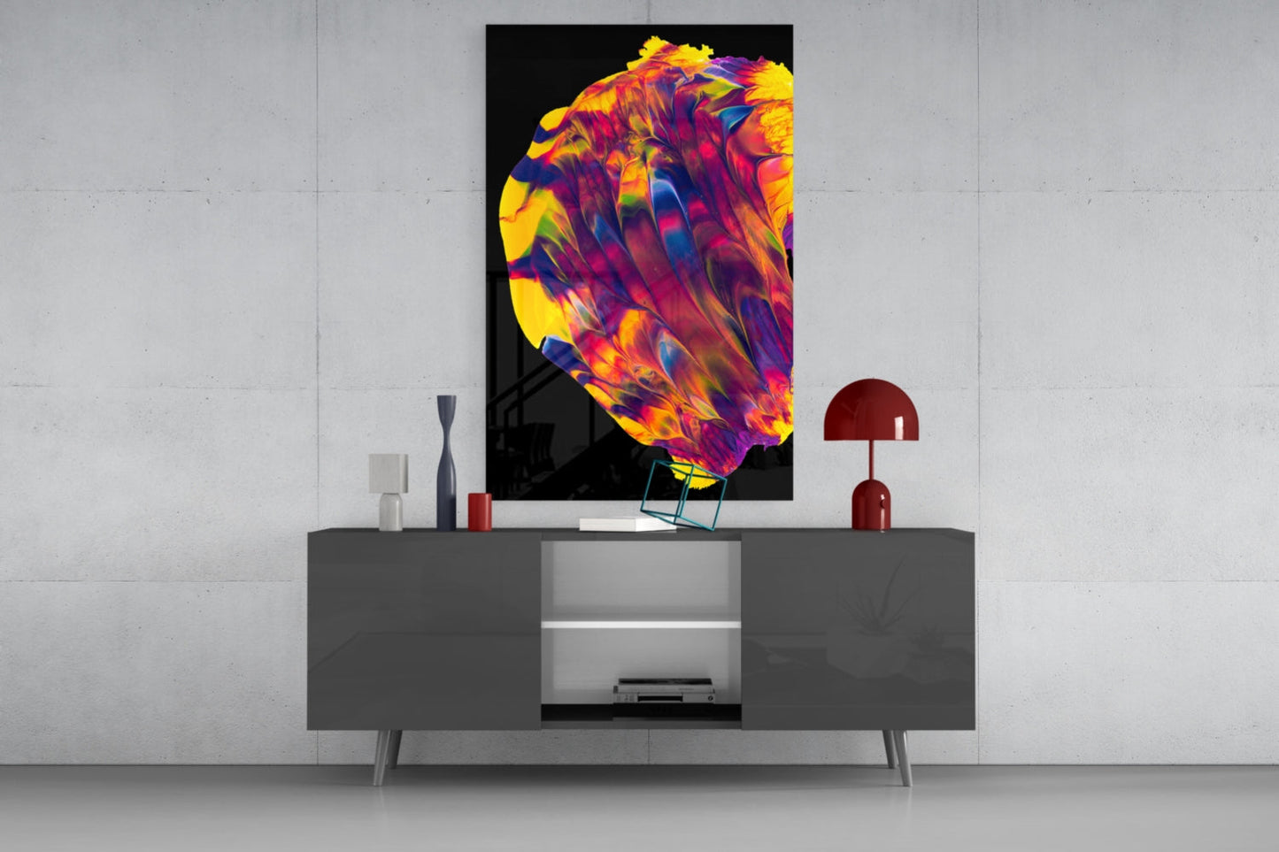 Insigneart USA Insigneart USA Dance of Colors Glass Wall Art