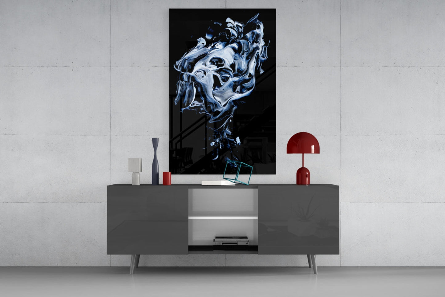 Insigneart USA Insigneart USA Abstract Gray Glass Wall Art
