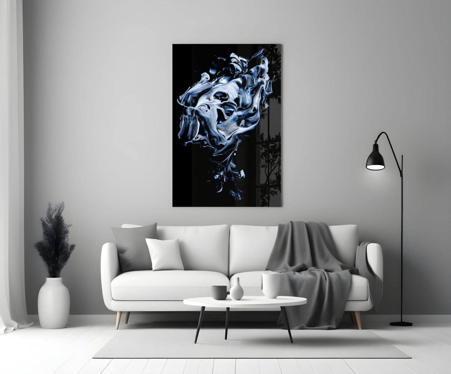 Insigneart USA Insigneart USA Abstract Gray Glass Wall Art