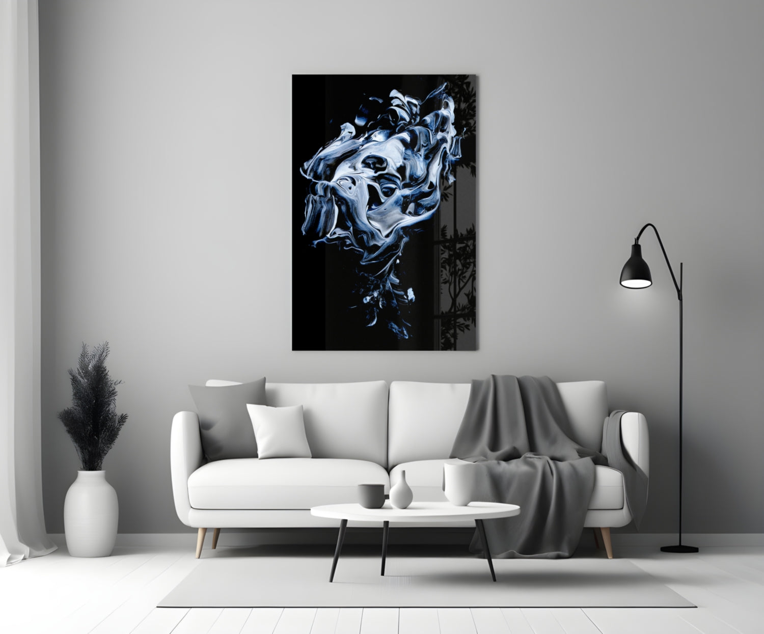 Insigneart USA Insigneart USA Abstract Gray Glass Wall Art
