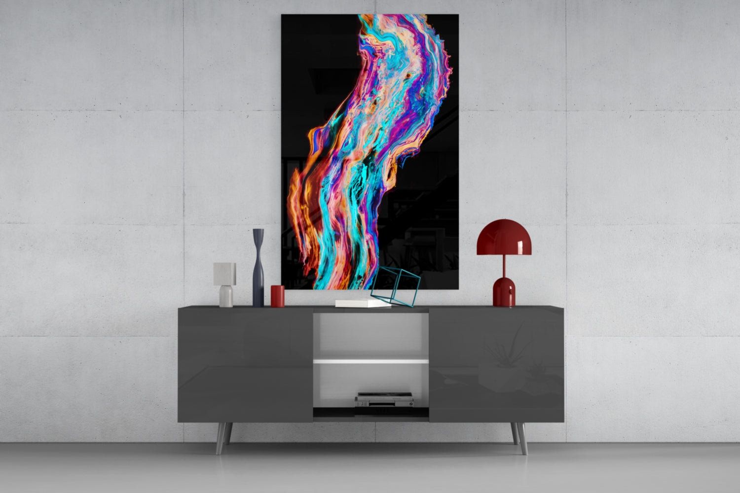 Insigneart USA Insigneart USA Colored Flow Glass Wall Art