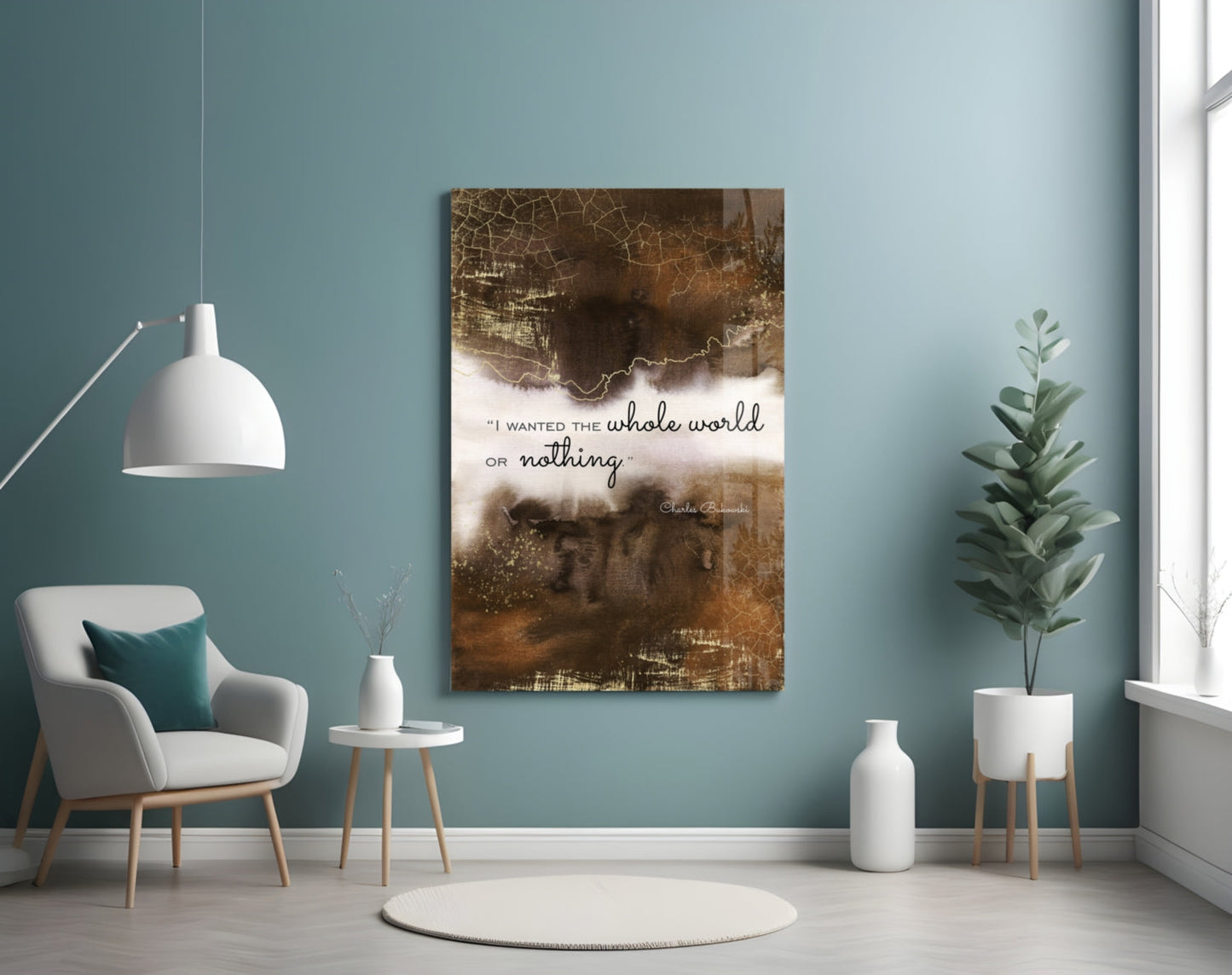Insigneart USA Insigneart USA Bukowski Quotes Glass Wall Art