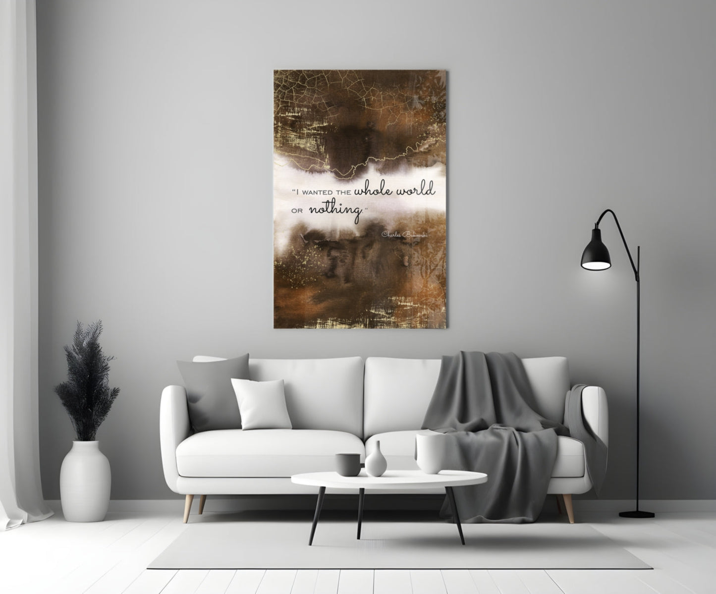 Insigneart USA Insigneart USA Bukowski Quotes Glass Wall Art