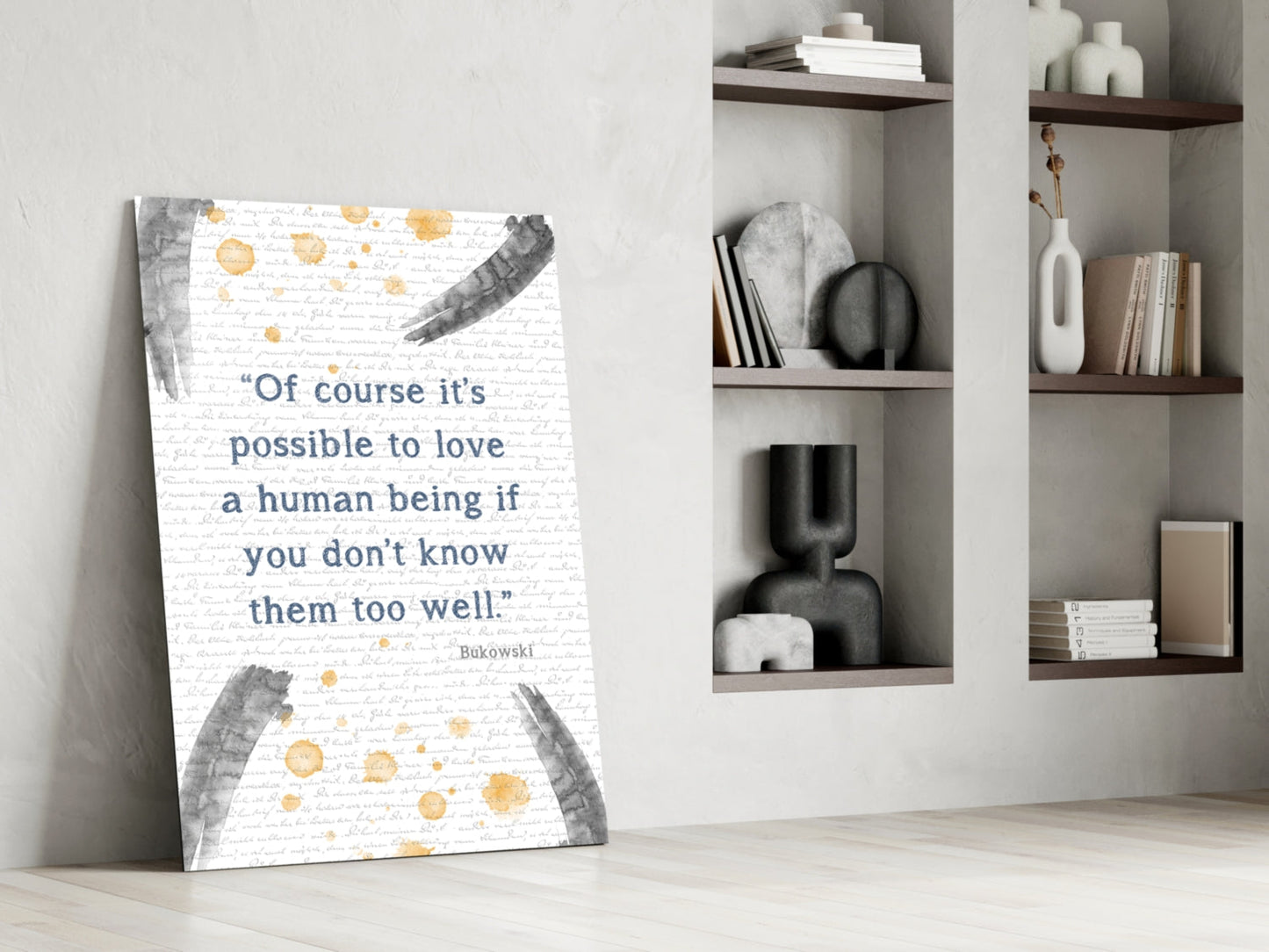 Insigneart USA Insigneart USA Bukowski Quotes Glass Wall Art