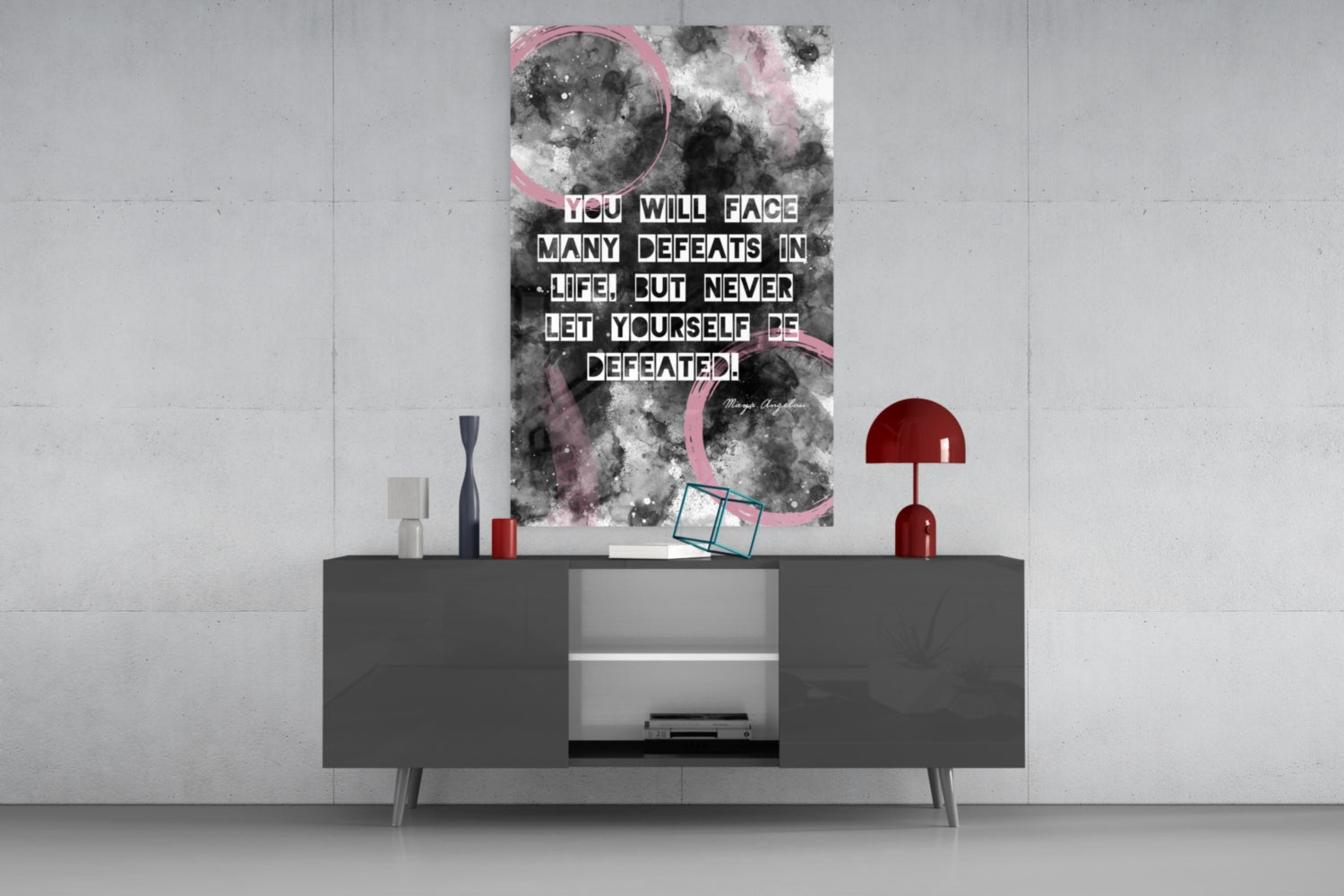 Insigneart USA Insigneart USA Angelou Words Glass Wall Art