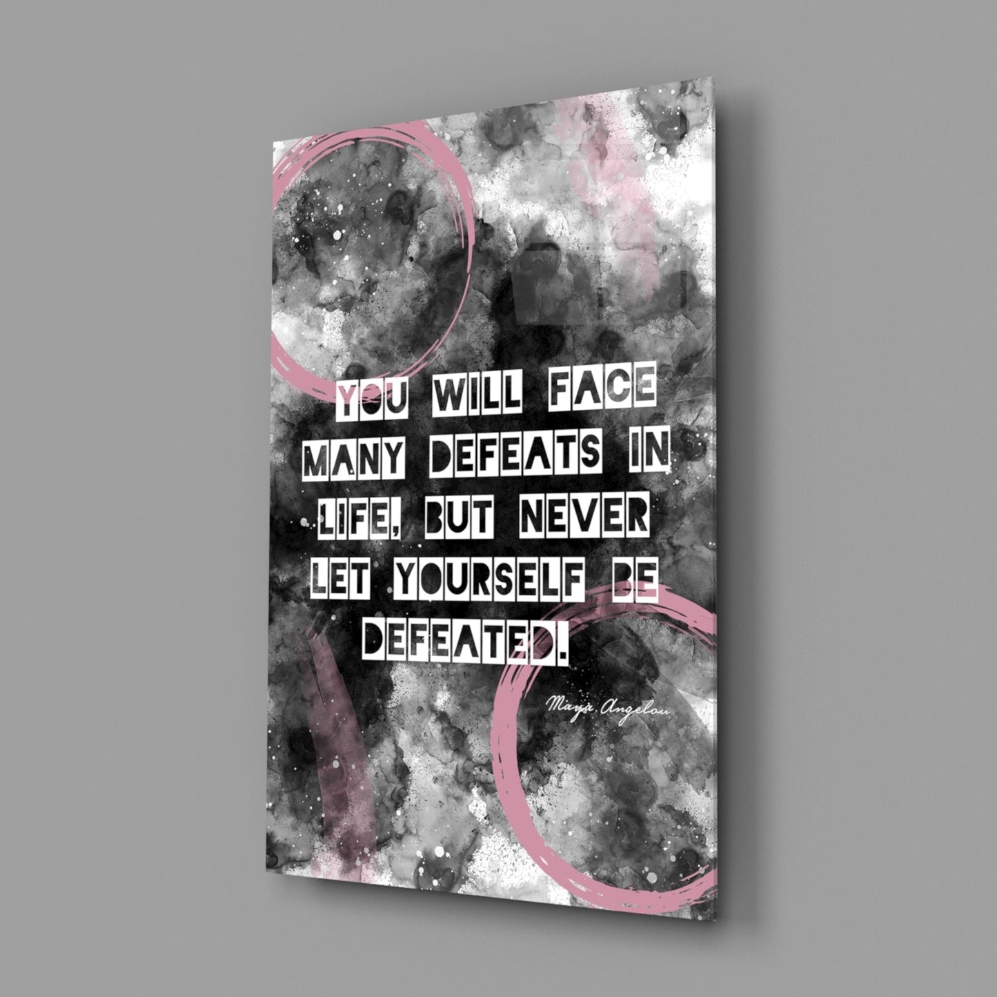 Insigneart USA Insigneart USA Angelou Words Glass Wall Art