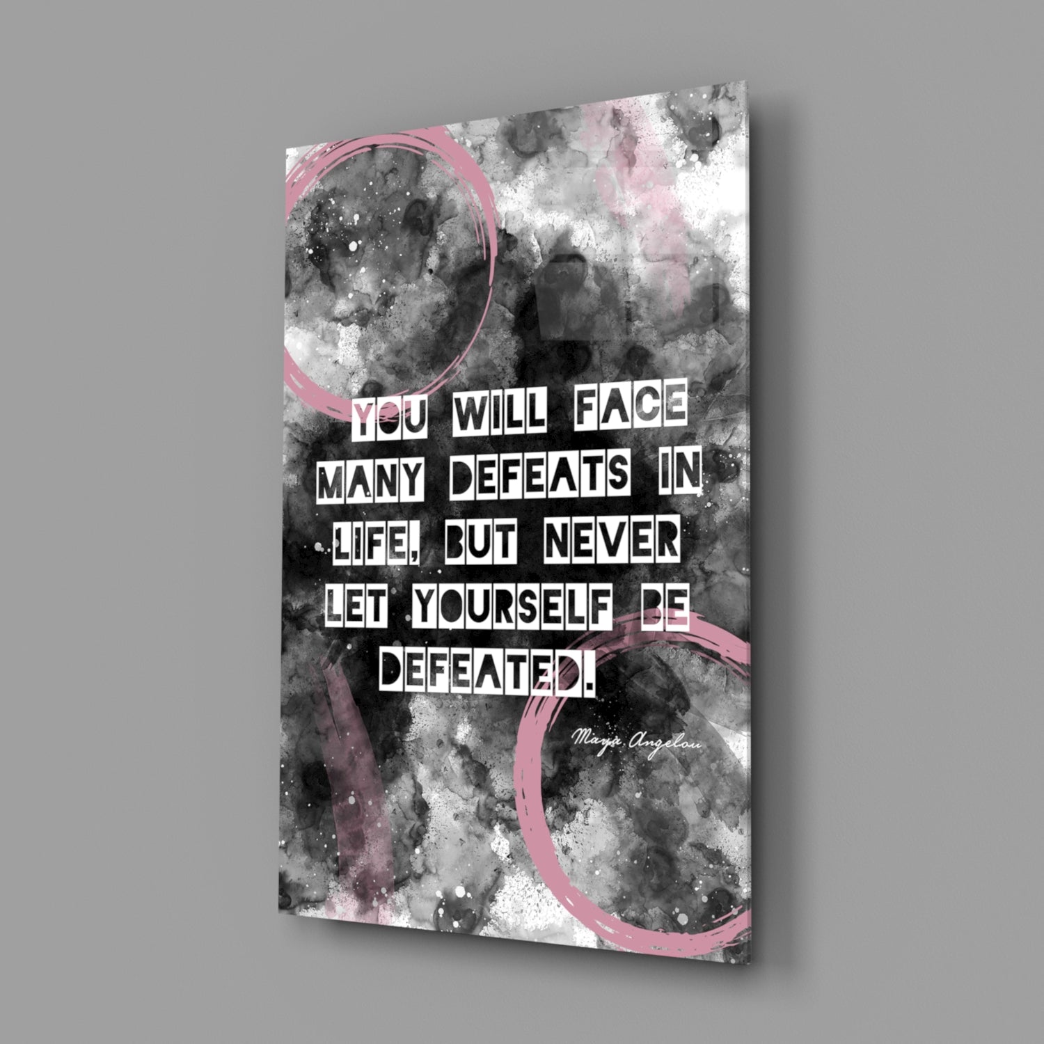Insigneart USA Insigneart USA Angelou Words Glass Wall Art
