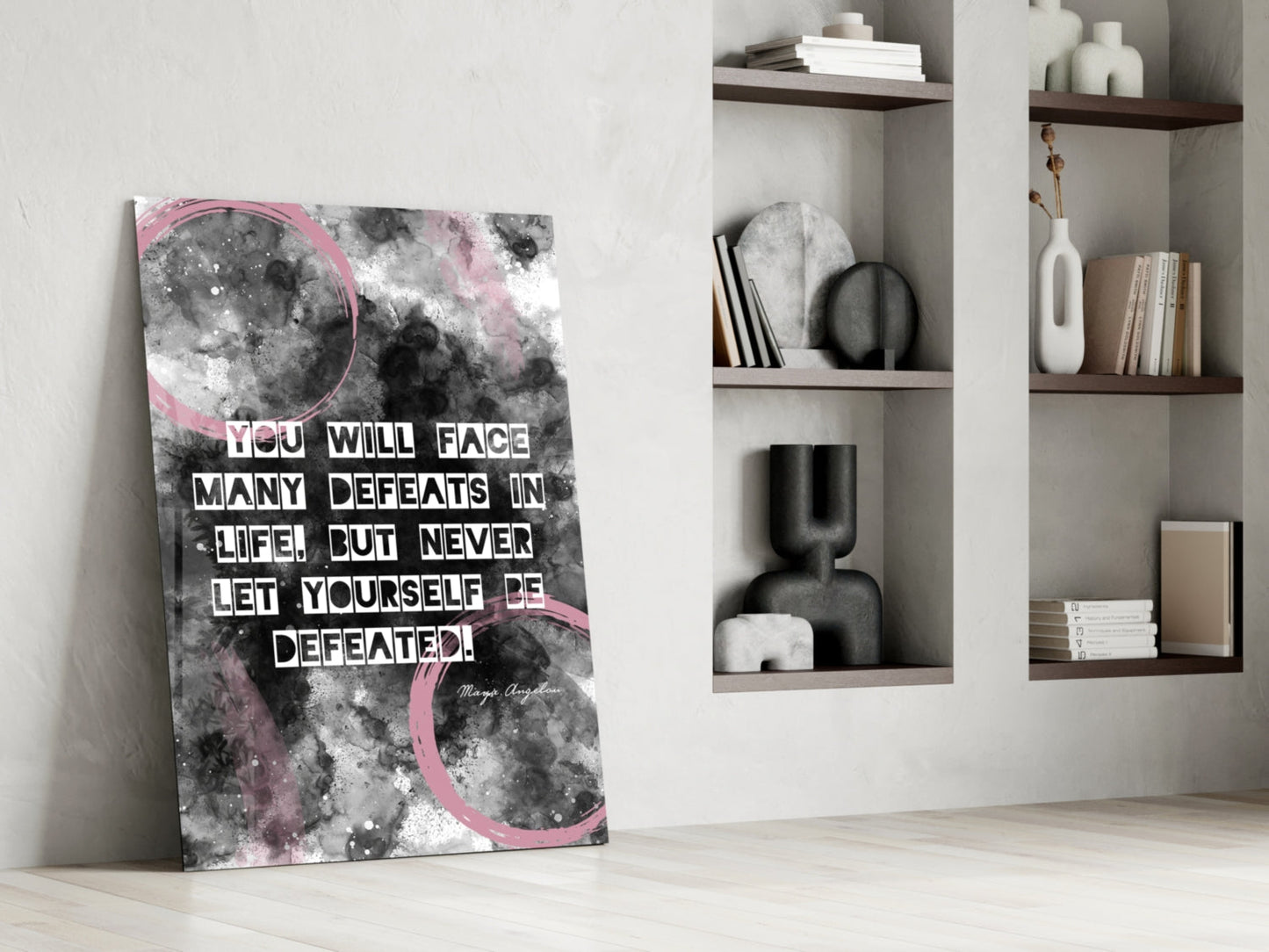 Insigneart USA Insigneart USA Angelou Words Glass Wall Art