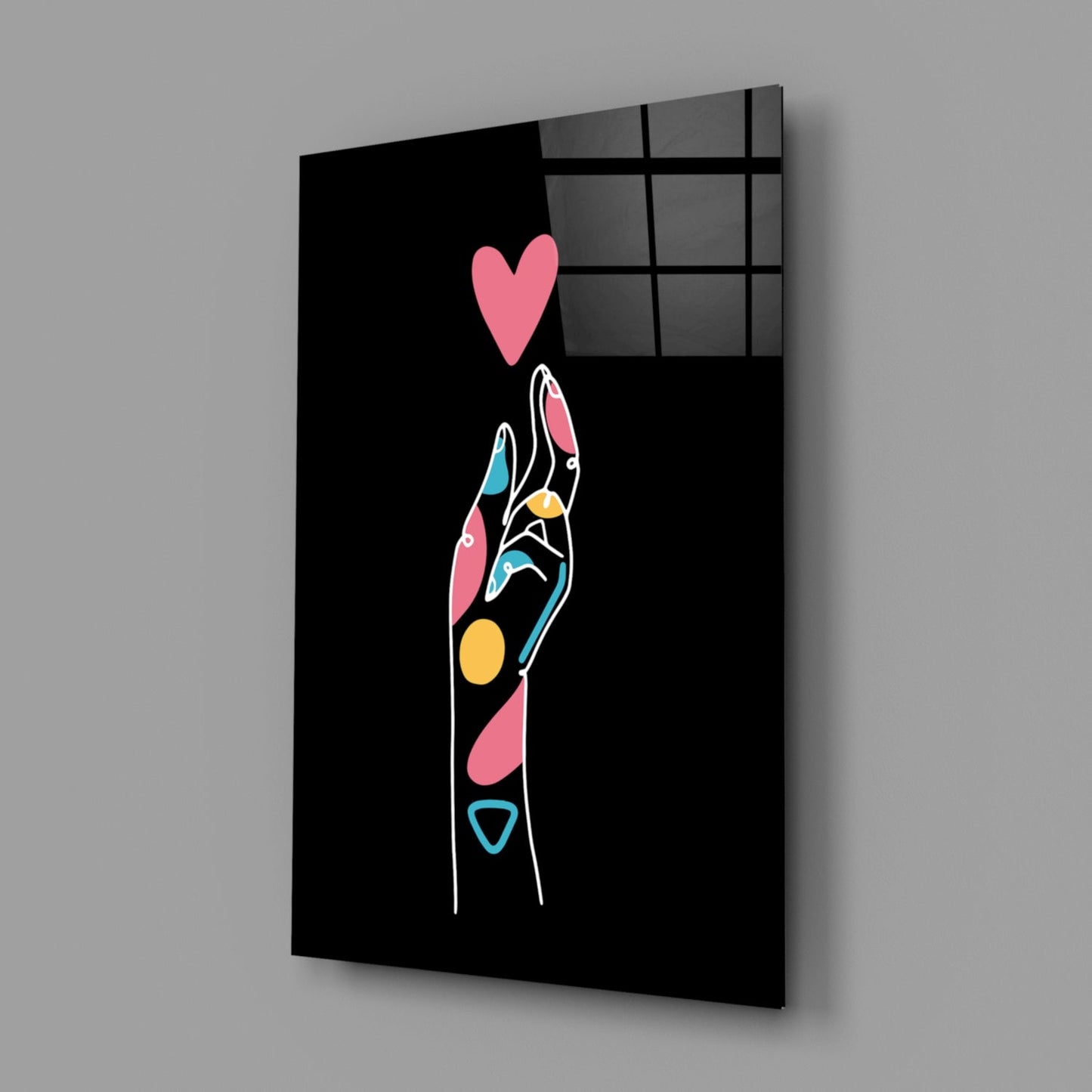 Insigneart USA Insigneart USA Abstract Colorful Hand Glass Wall Art