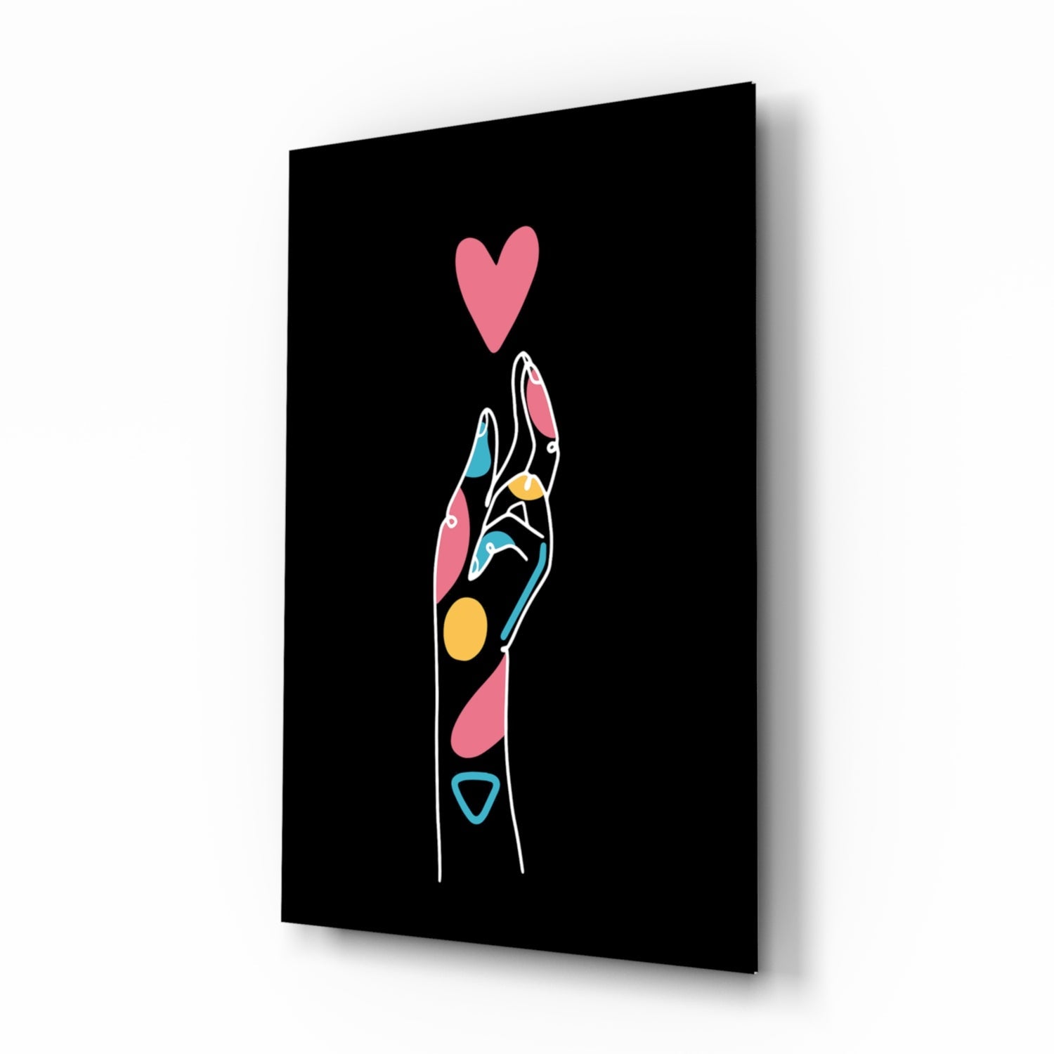 Insigneart USA Insigneart USA Abstract Colorful Hand Glass Wall Art