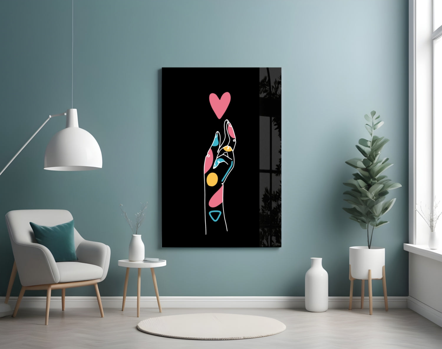 Insigneart USA Insigneart USA Abstract Colorful Hand Glass Wall Art