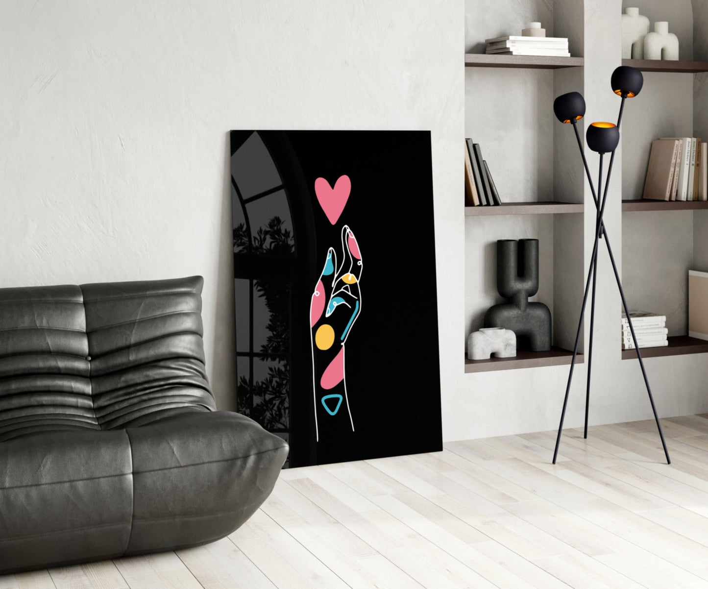 Insigneart USA Insigneart USA Abstract Colorful Hand Glass Wall Art