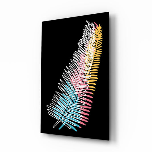 Insigneart USA Insigneart USA Colorful Fern Glass Wall Art