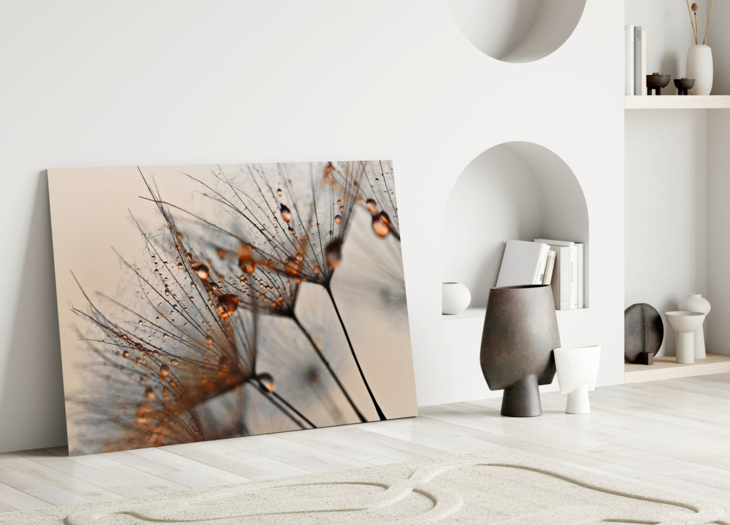 Insigneart USA Insigneart USA Cinnamon Dandelion Glass Wall Art