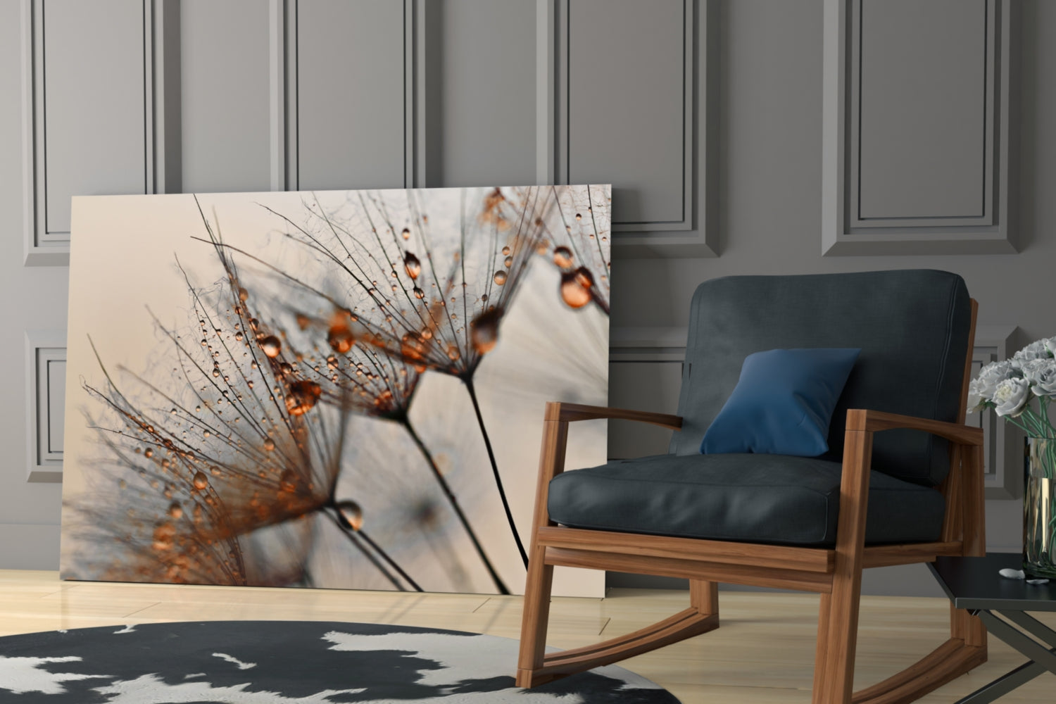 Insigneart USA Insigneart USA Cinnamon Dandelion Glass Wall Art